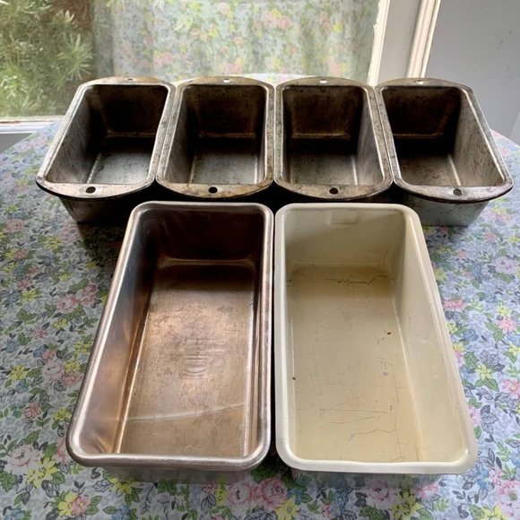 Kitchen Vintage Lot Of Loaf Pans 2 Mirro Aluminum Loaf Pans 4 Ekco
